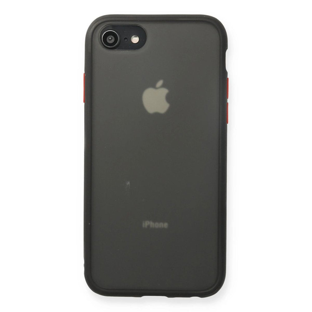 Apple İphone 7 Kılıf Montreal Silikon Kapak - Siyah