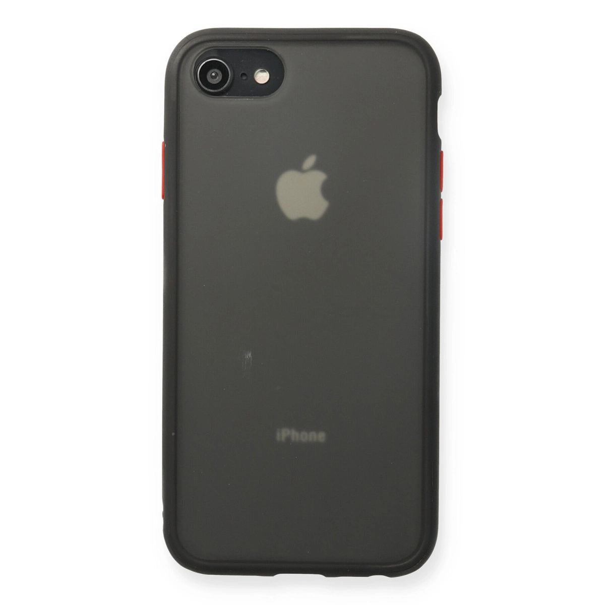 Apple İphone 7 Kılıf Montreal Silikon Kapak - Siyah