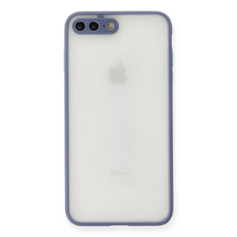 Apple İphone 7 Plus Kılıf Montreal Silikon Kapak - Gri