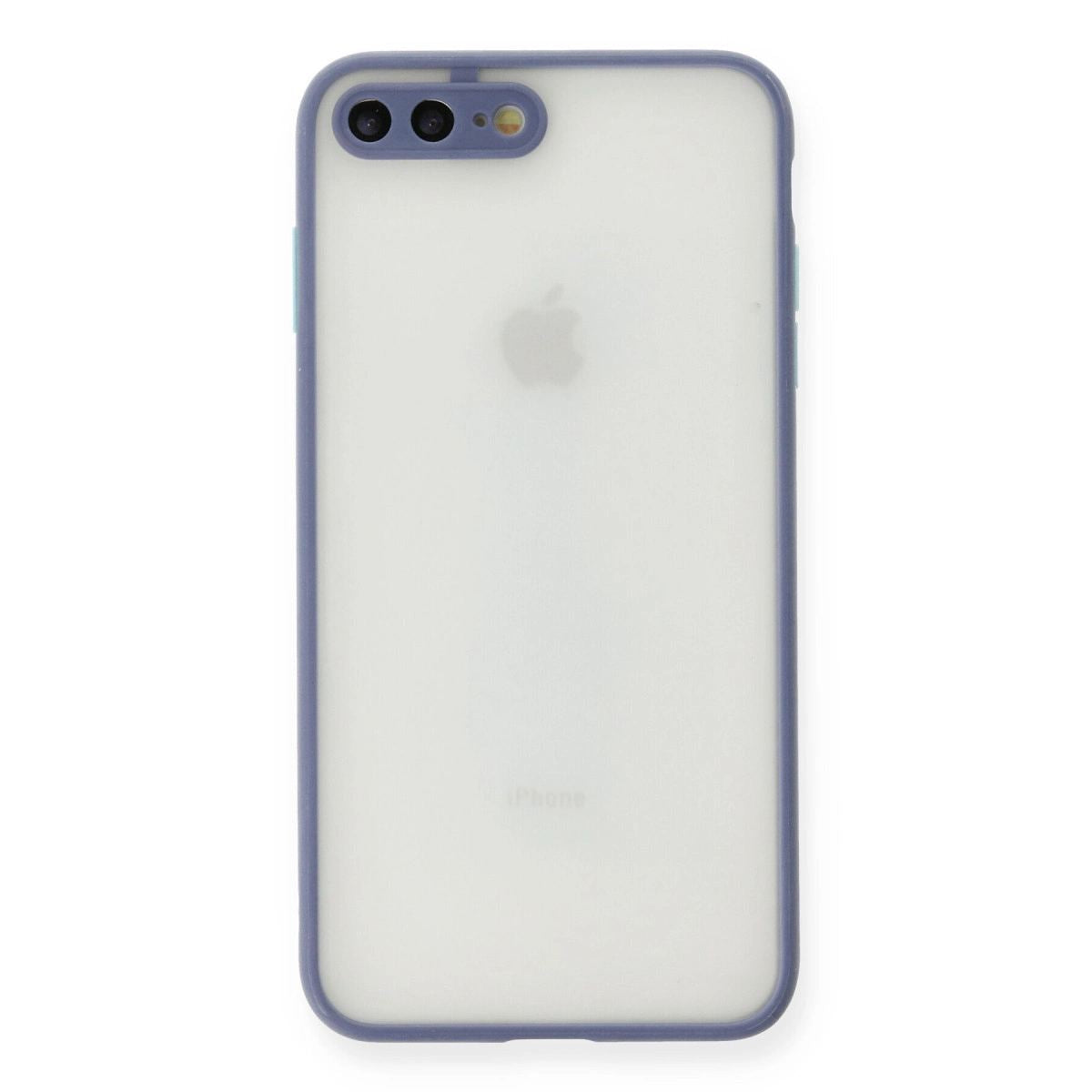 Apple İphone 7 Plus Kılıf Montreal Silikon Kapak - Gri