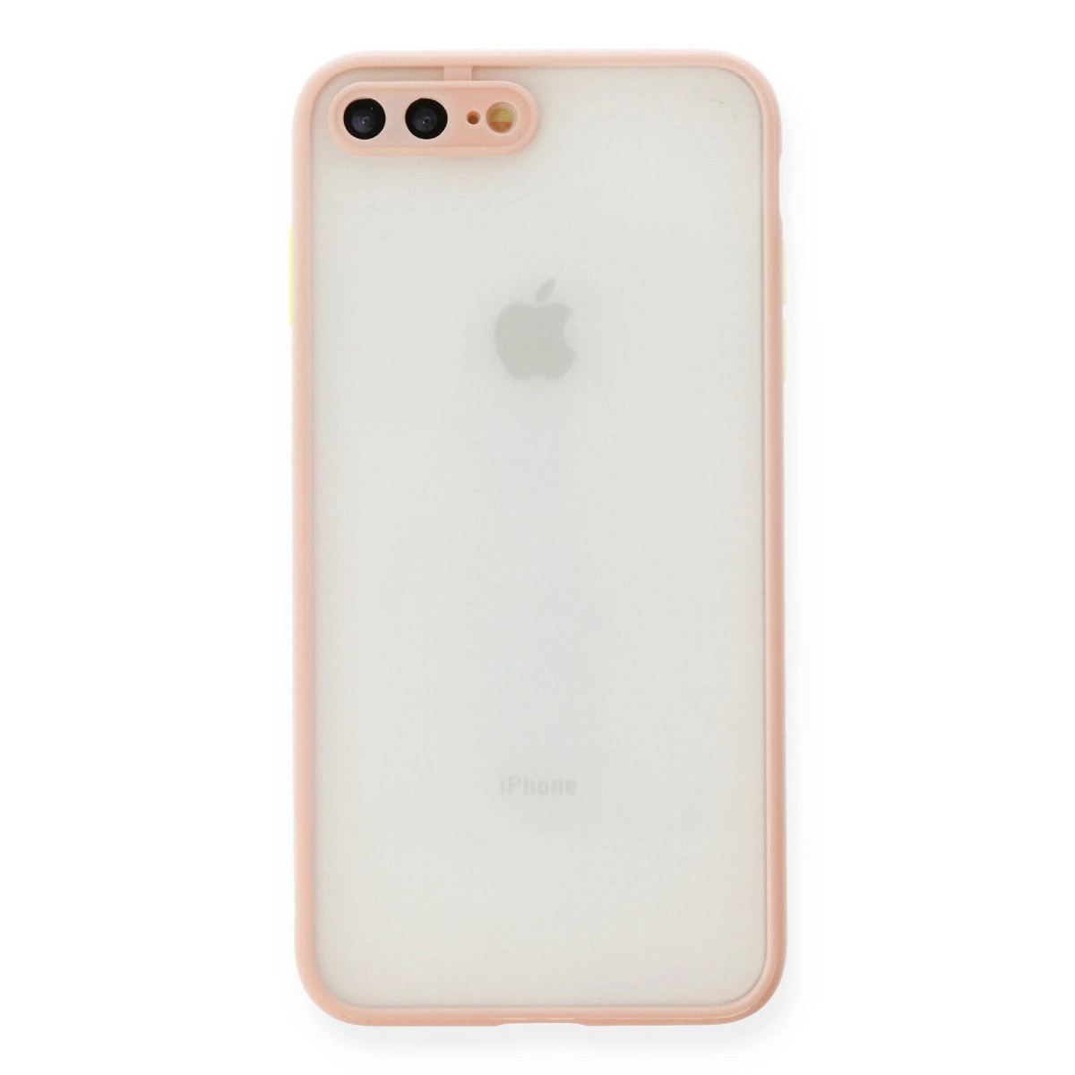 Apple İphone 7 Plus Kılıf Montreal Silikon Kapak - Pembe