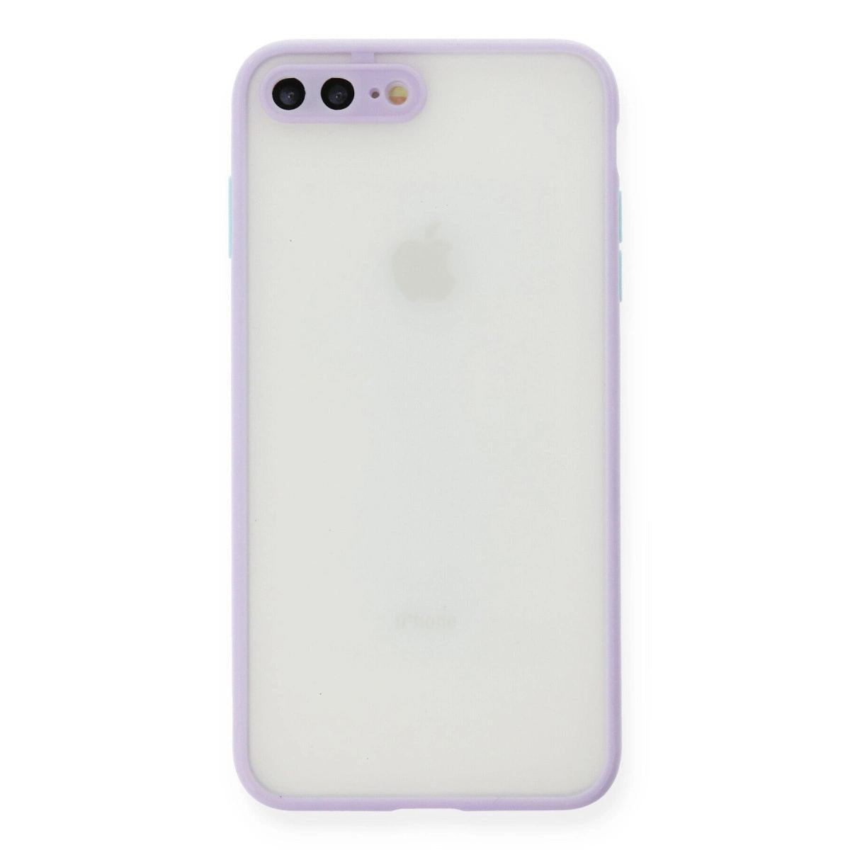 Apple İphone 7 Plus Kılıf Montreal Silikon Kapak - Mor