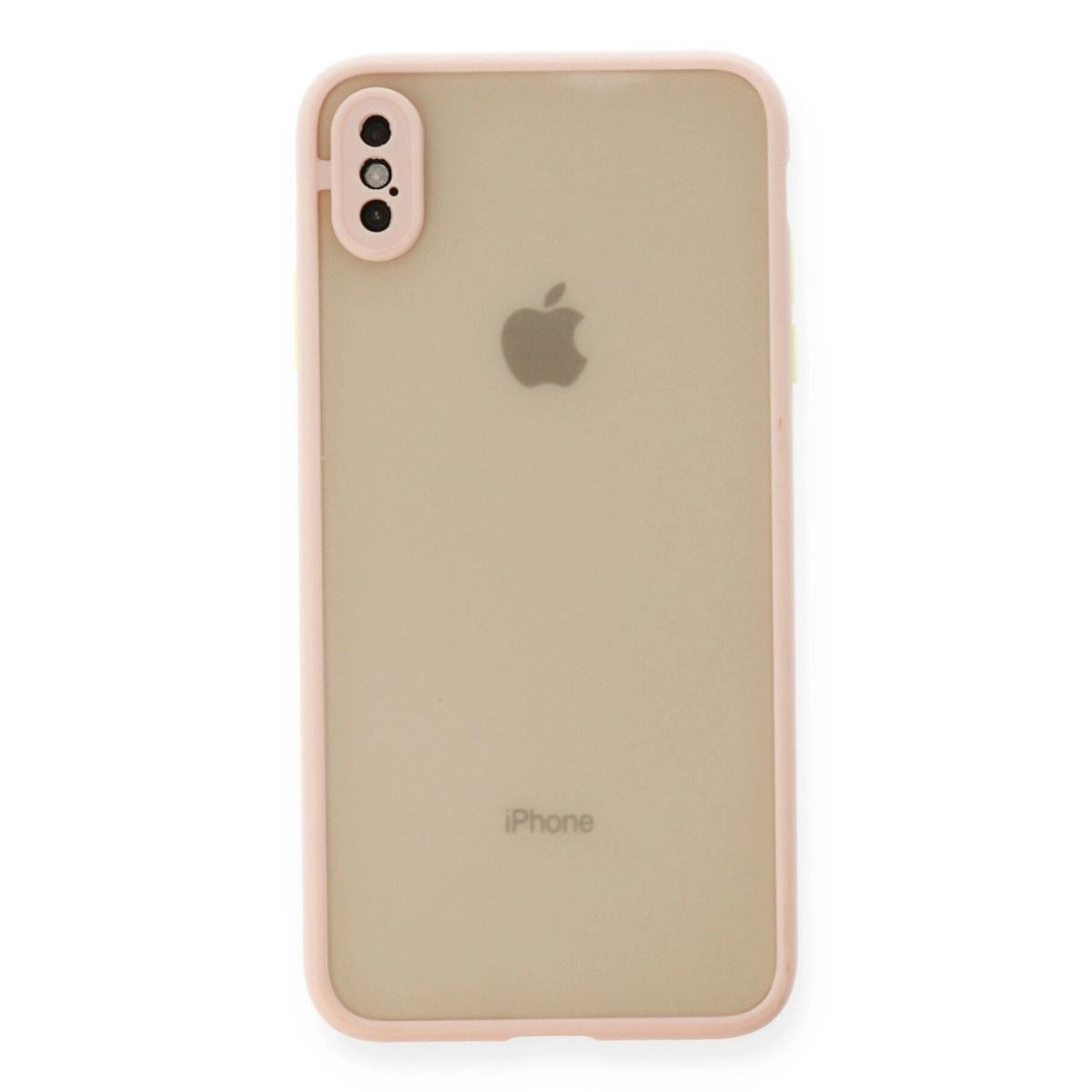 Apple İphone X Kılıf Montreal Silikon Kapak - Pembe