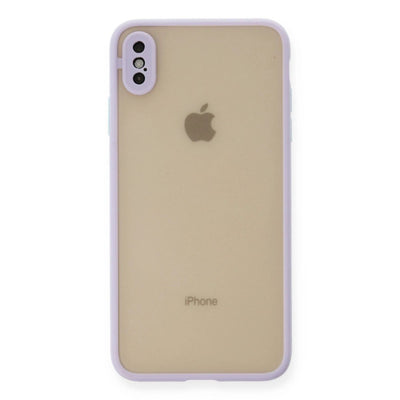 Apple İphone X Kılıf Montreal Silikon Kapak - Mor