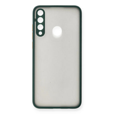 Huawei Y6p Kılıf Montreal Silikon Kapak - Yeşil