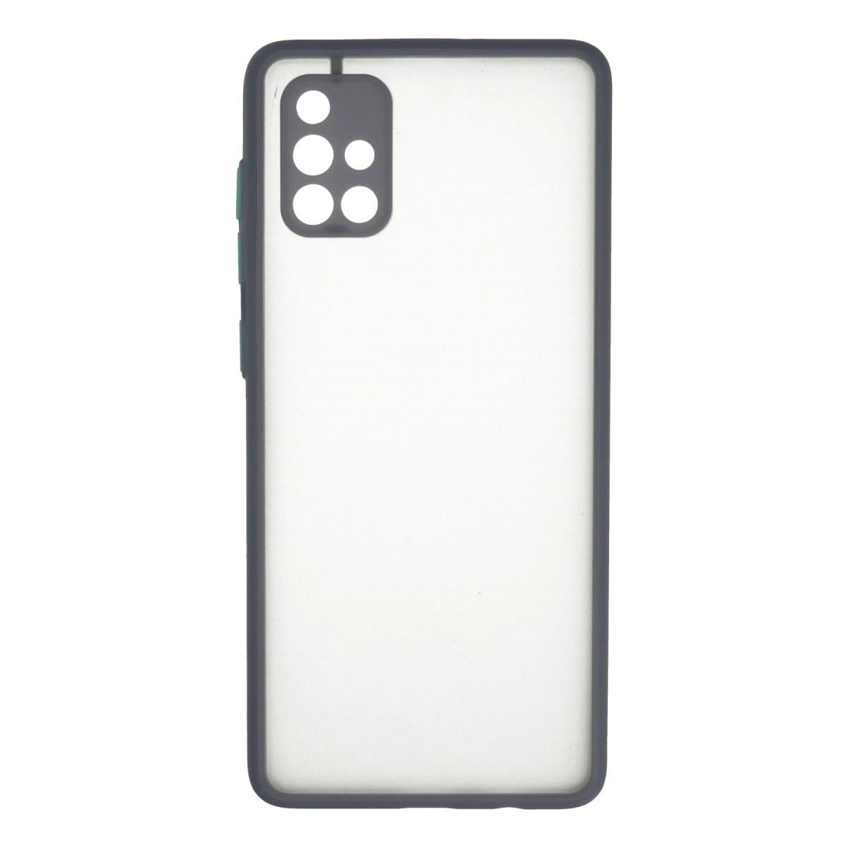 Samsung Galaxy A71 Kılıf Montreal Silikon Kapak - Gri