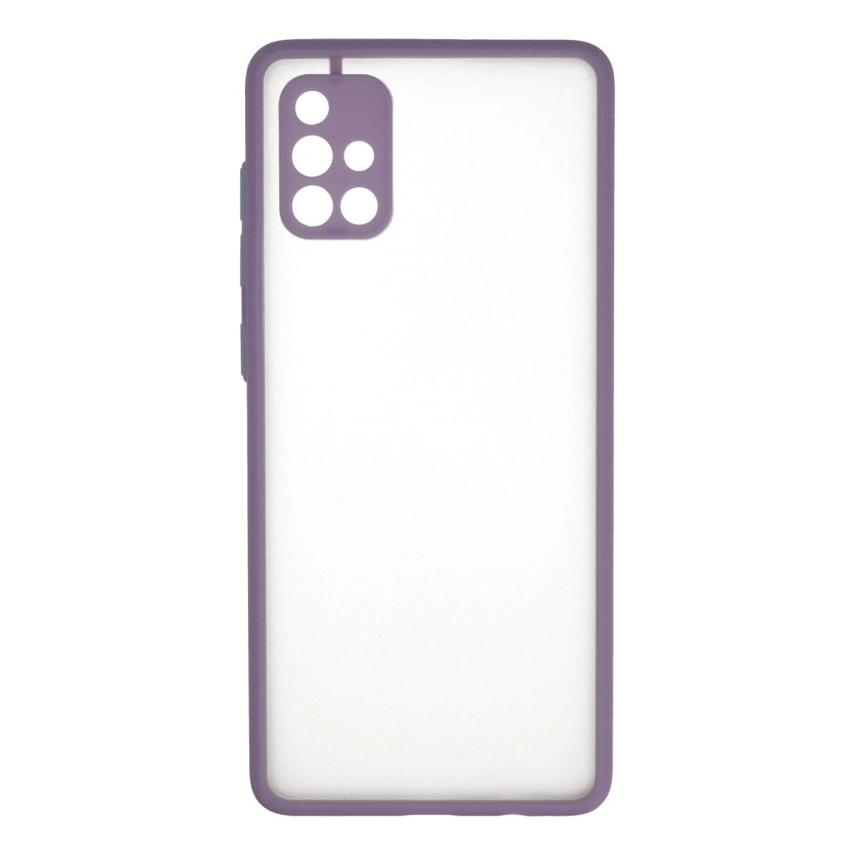 Samsung Galaxy A71 Kılıf Montreal Silikon Kapak - Mor