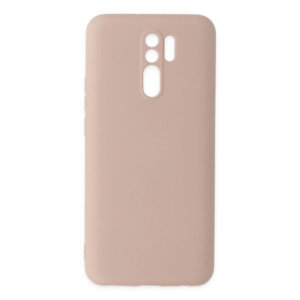 Xiaomi Redmi 9 Kılıf Nano İçi Kadife Silikon - Pudra