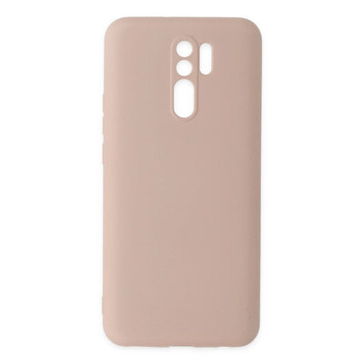 Xiaomi Redmi 9 Kılıf Nano İçi Kadife Silikon - Pudra