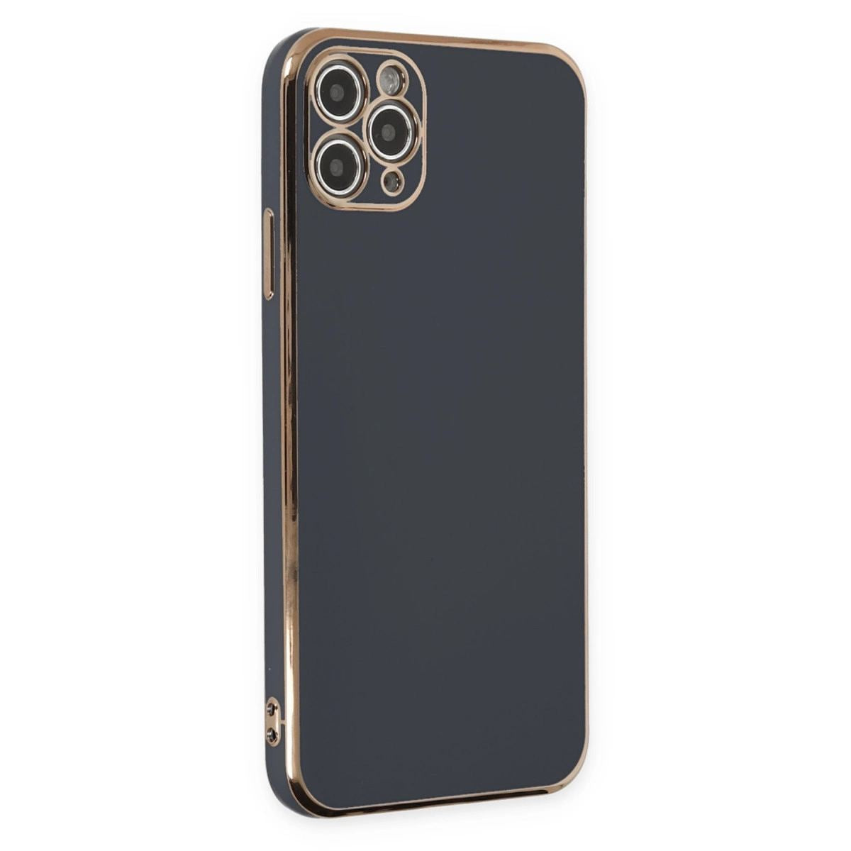 Apple İphone 11 Pro Max Kılıf Volet Silikon - Siyah