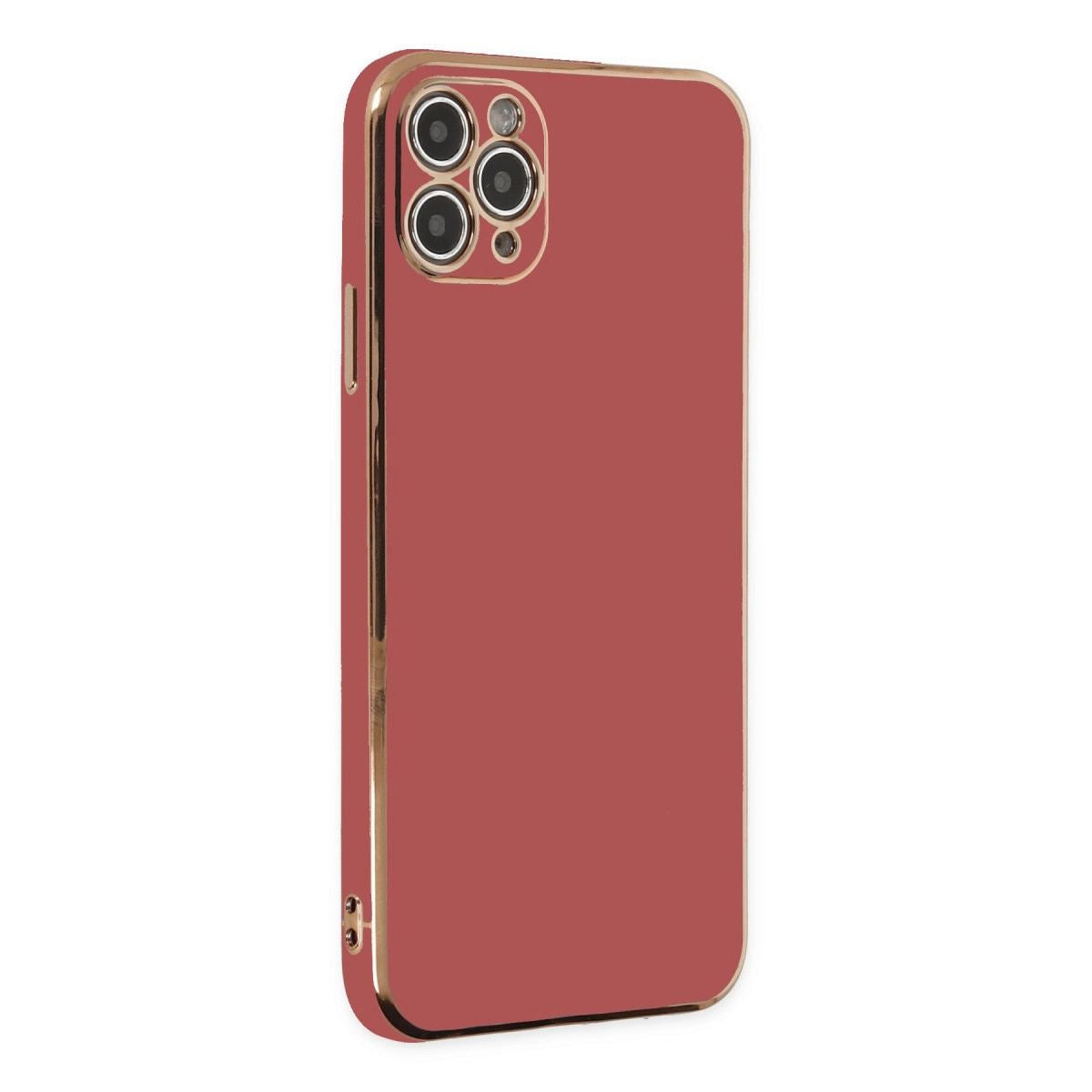 Apple İphone 11 Pro Max Kılıf Volet Silikon - Kırmızı