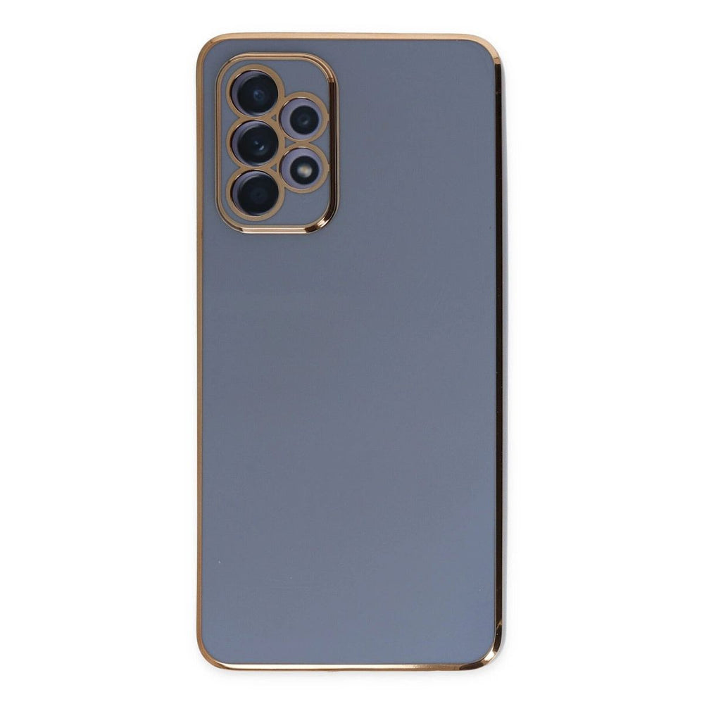 Samsung Galaxy A52 Kılıf Volet Silikon - Mavi