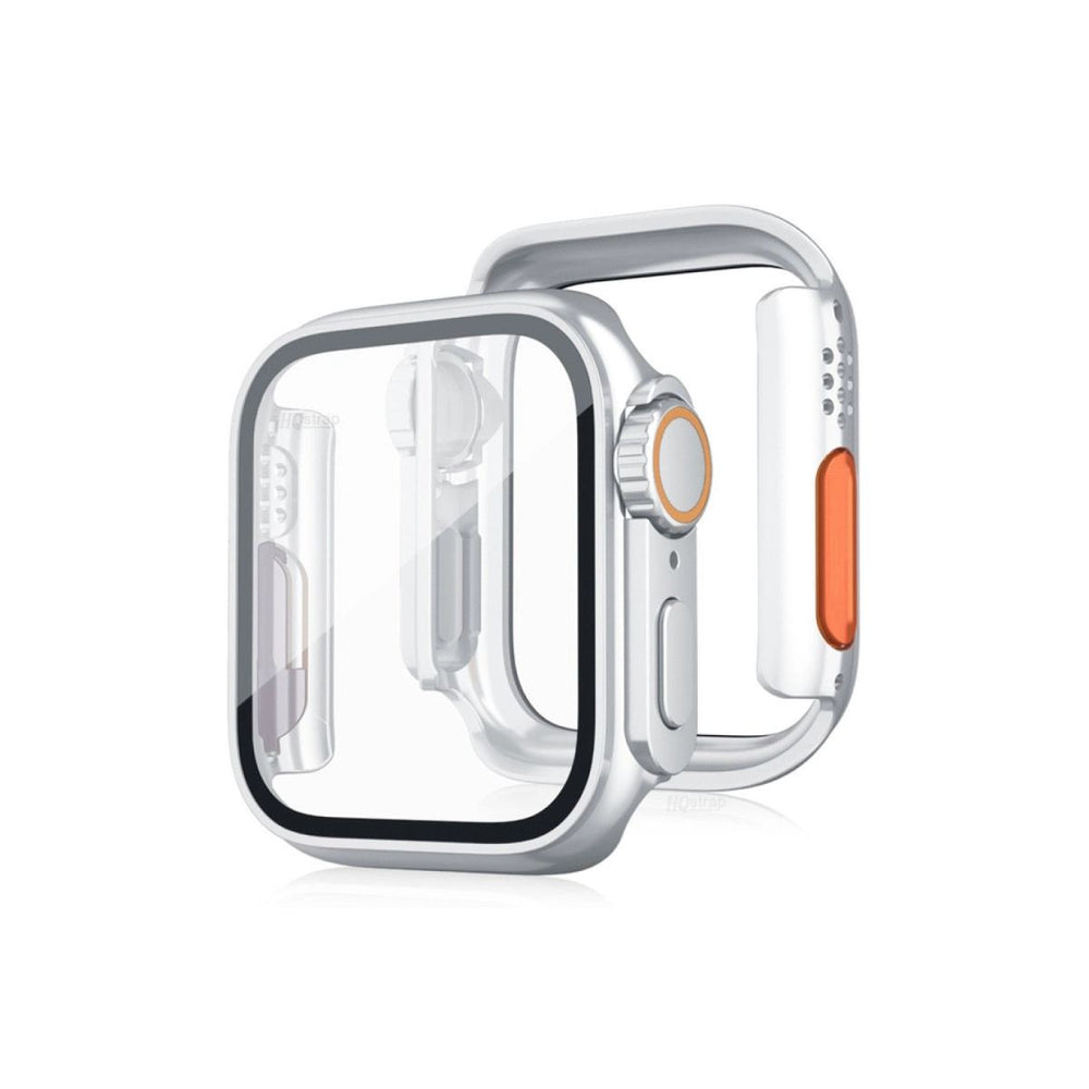 Apple Watch 44mm Watch 49mm Kasa Dönüştürücü Ve Ekran Koruyucu - Çöl Titanyum