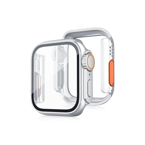 Apple Watch 44mm Watch 49mm Kasa Dönüştürücü Ve Ekran Koruyucu - Çöl Titanyum