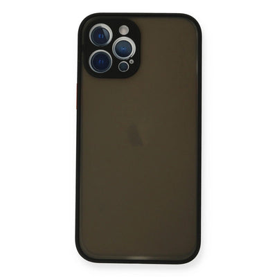 Apple İphone 12 Pro Max Kılıf Montreal Silikon Kapak - Siyah