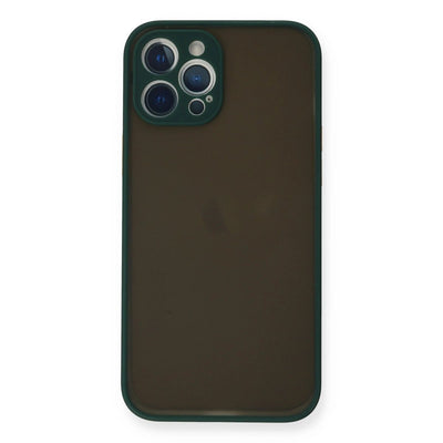 Apple İphone 12 Pro Max Kılıf Montreal Silikon Kapak - Yeşil