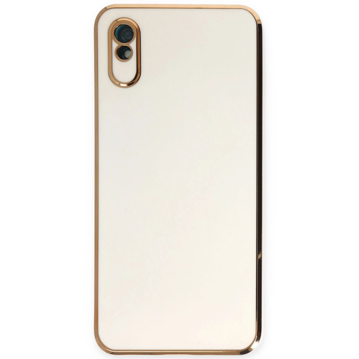 Xiaomi Redmi 9a Kılıf Volet Silikon - Beyaz