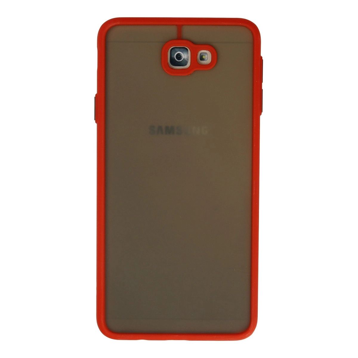 Samsung Galaxy J7 Prime Kılıf Montreal Silikon Kapak - Kırmızı