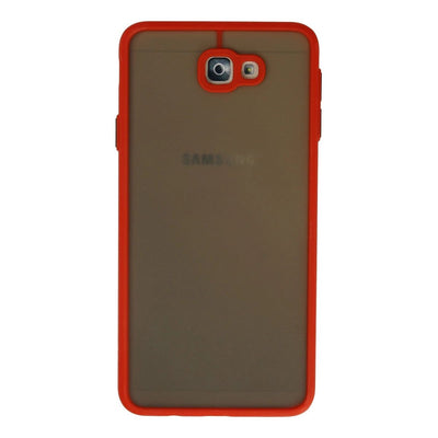 Samsung Galaxy J7 Prime Kılıf Montreal Silikon Kapak - Kırmızı