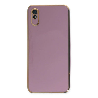 Xiaomi Redmi 9a Kılıf Volet Silikon - Mor