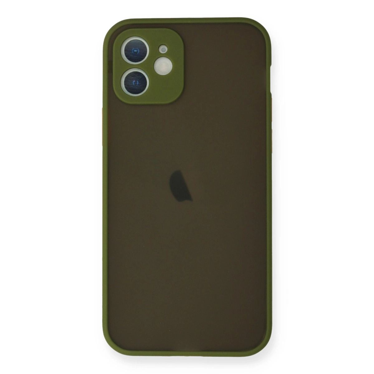 Apple İphone 12 Mini Kılıf Montreal Silikon Kapak - Açık Yeşil