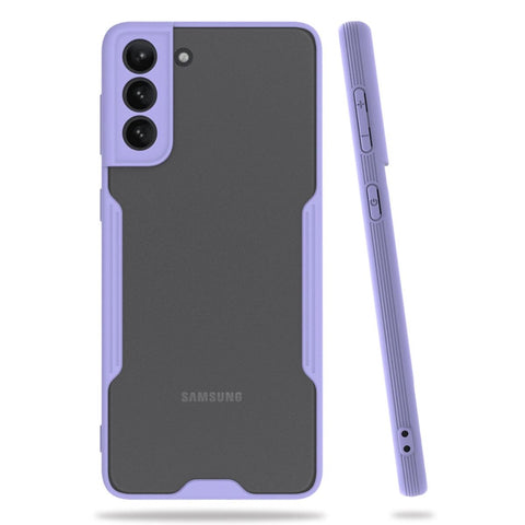 Samsung Galaxy S21 Plus Kılıf Platin Silikon - Lila
