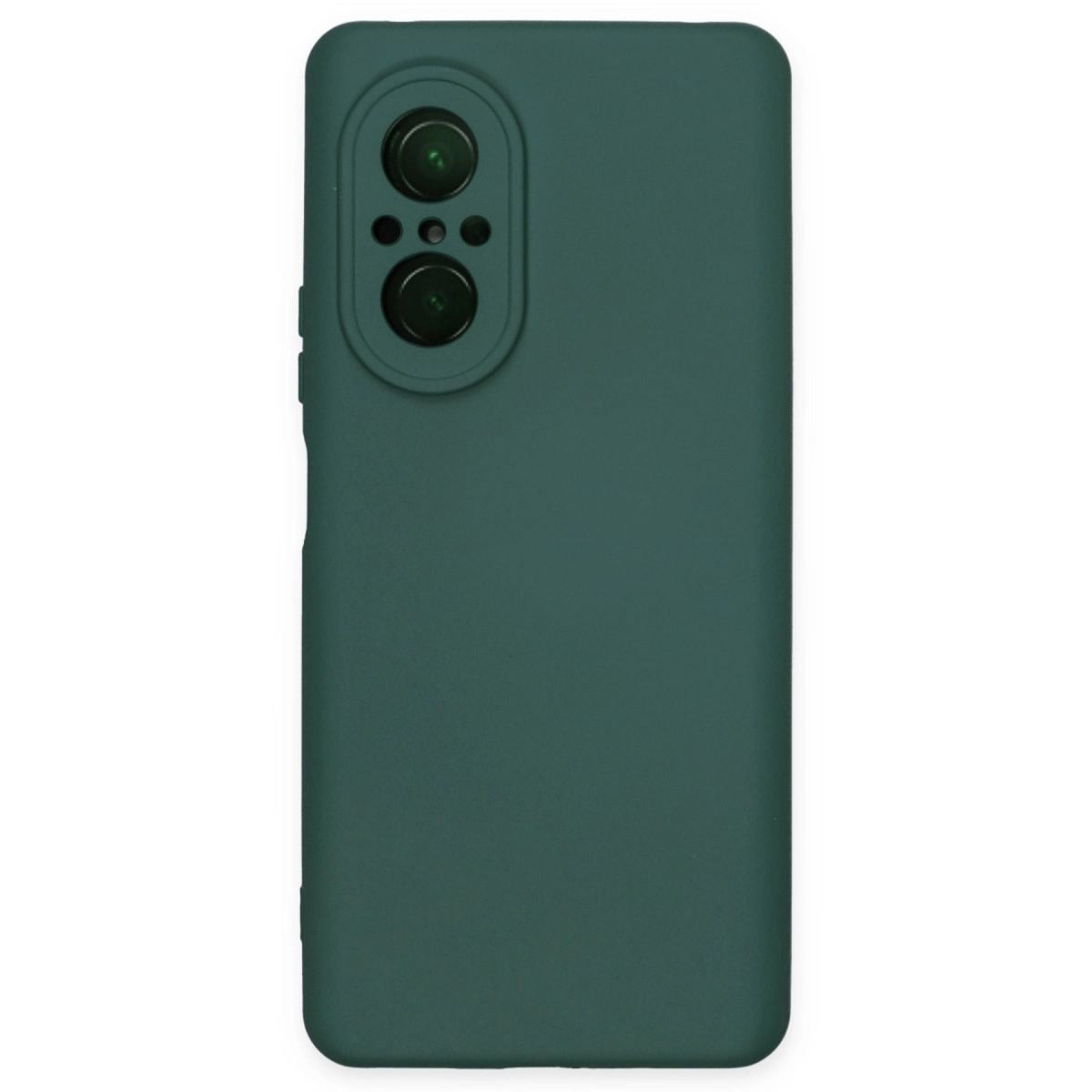 Huawei Nova 9 Se Kılıf Nano İçi Kadife Silikon - Koyu Yeşil