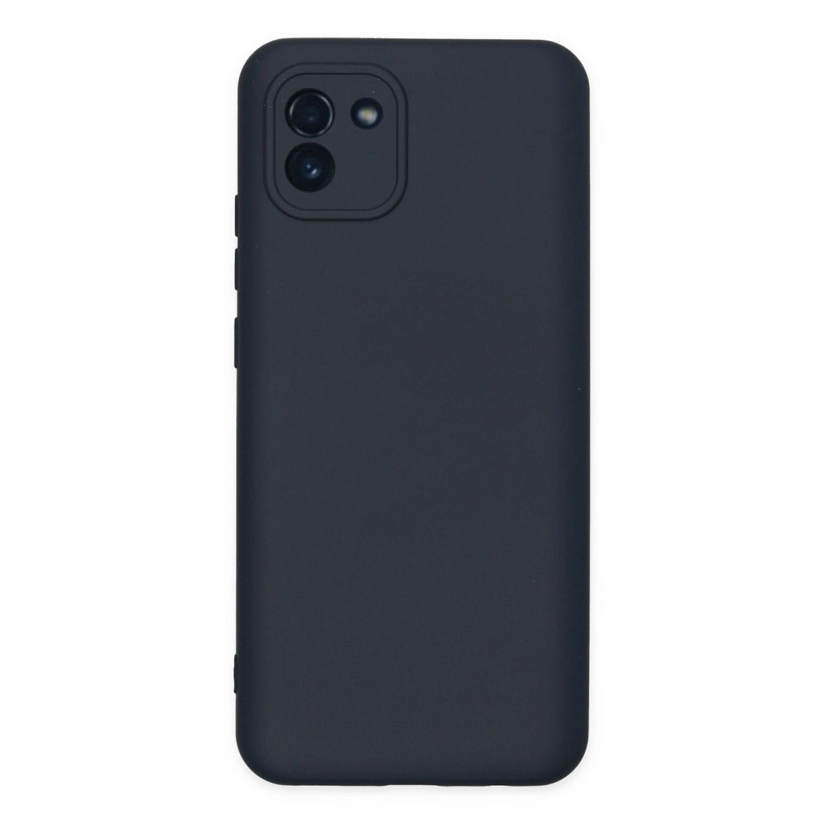 Samsung Galaxy A03 Kılıf Nano İçi Kadife Silikon - Lacivert