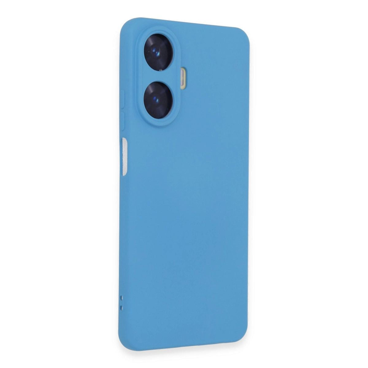 Realme C55 Kılıf Nano İçi Kadife Silikon - Mavi