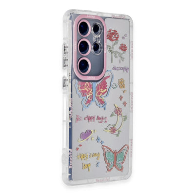 Samsung Galaxy S23 Ultra Kılıf Reflexion Desenli Kapak - Desen 8