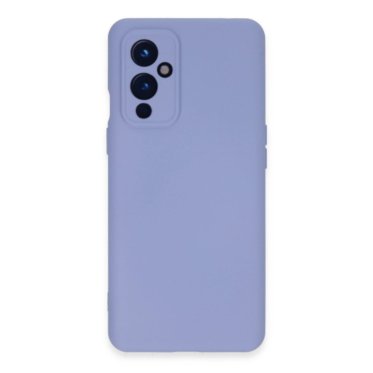 One Plus 9 Kılıf Nano İçi Kadife Silikon - Lila
