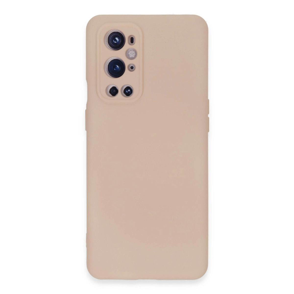 One Plus 9 Pro Kılıf Nano İçi Kadife Silikon - Pudra