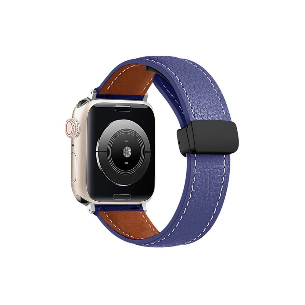 Apple Watch 38mm Kr414 Daks Deri Kordon (saat Değildir) - Lacivert