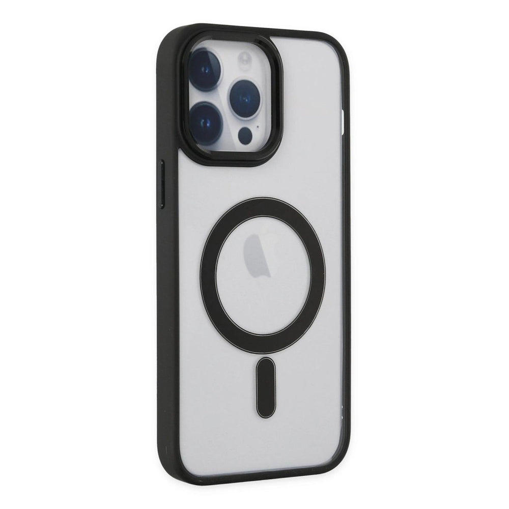 Apple İphone 14 Pro Kılıf Room Magneticsafe Silikon - Siyah