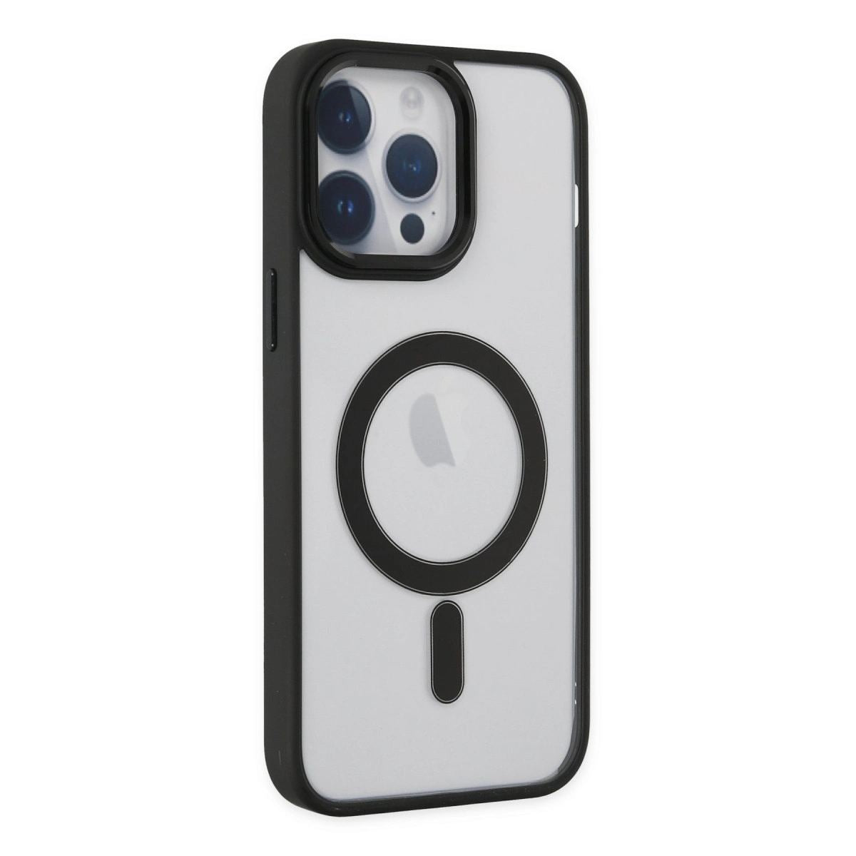 Apple İphone 14 Pro Kılıf Room Magneticsafe Silikon - Siyah