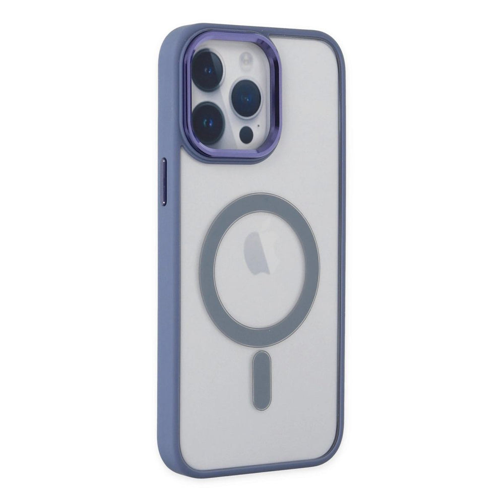 Apple İphone 14 Pro Kılıf Room Magneticsafe Silikon - Sierra Blue
