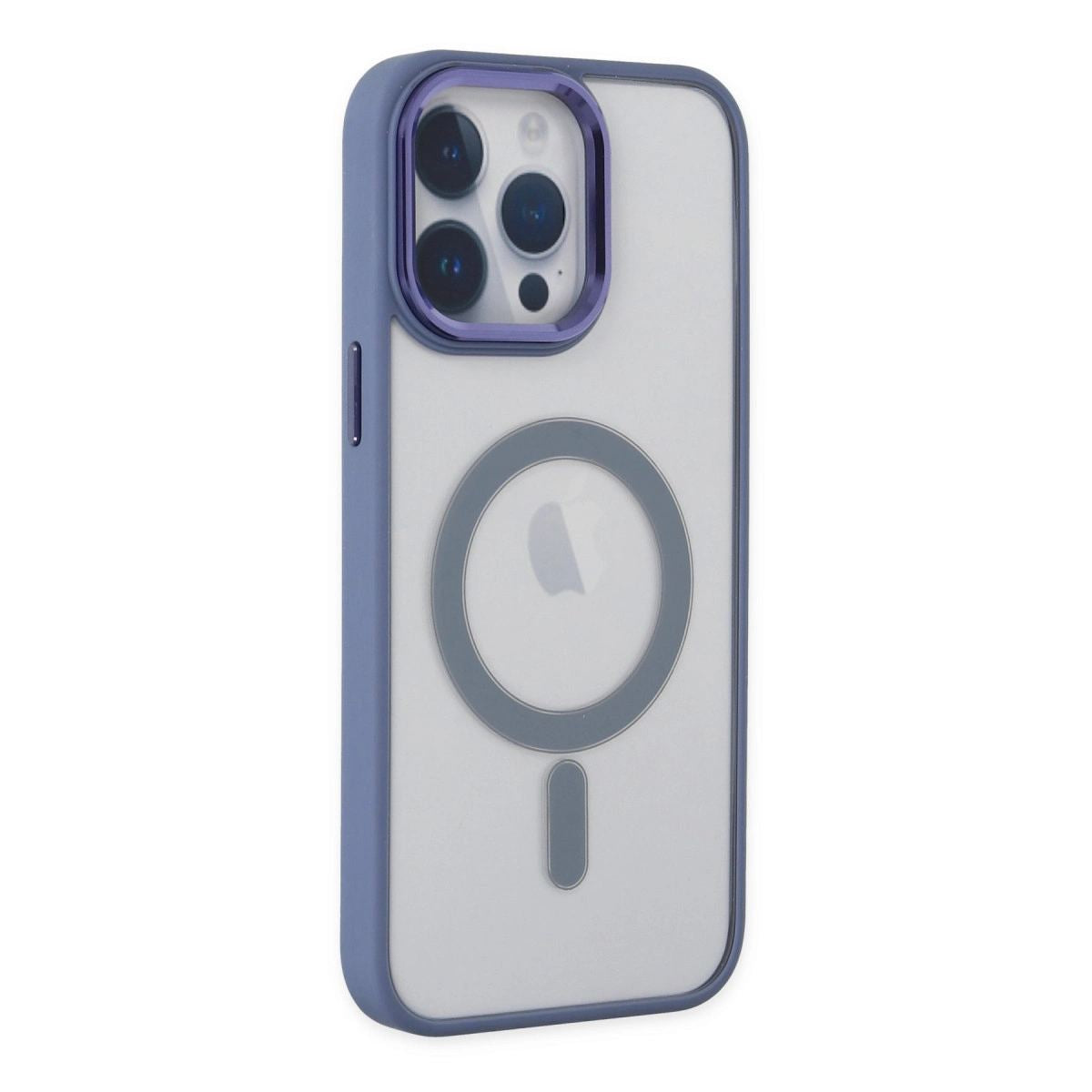 Apple İphone 14 Pro Kılıf Room Magneticsafe Silikon - Sierra Blue