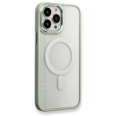 Apple İphone 14 Pro Max Kılıf Room Magneticsafe Silikon - Su Yeşili