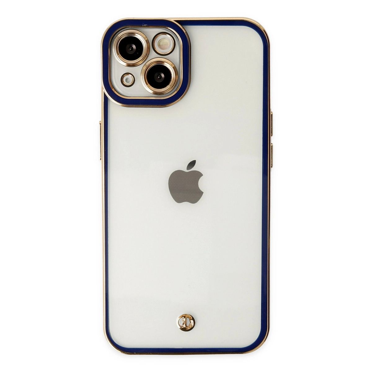 Apple İphone 14 Plus Kılıf Liva Lens Silikon - Mavi