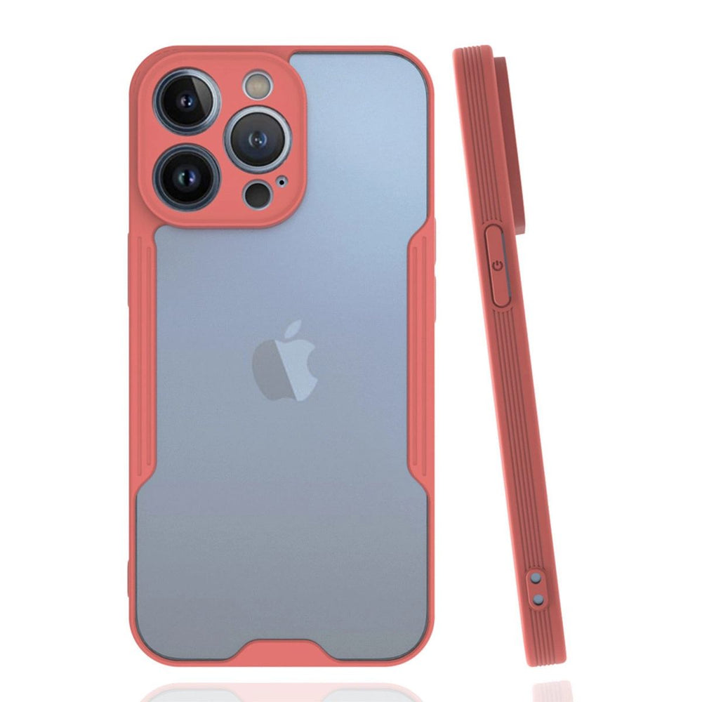 Apple İphone 14 Pro Kılıf Platin Silikon - Pembe