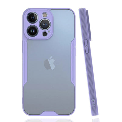 Apple İphone 14 Pro Kılıf Platin Silikon - Lila