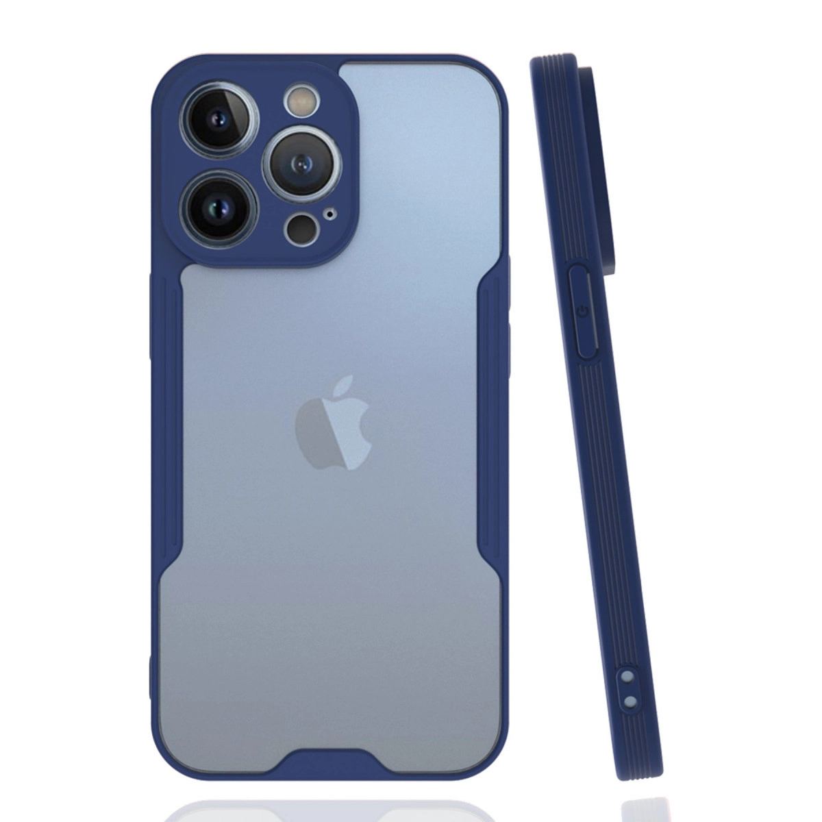 Apple İphone 14 Pro Kılıf Platin Silikon - Lacivert