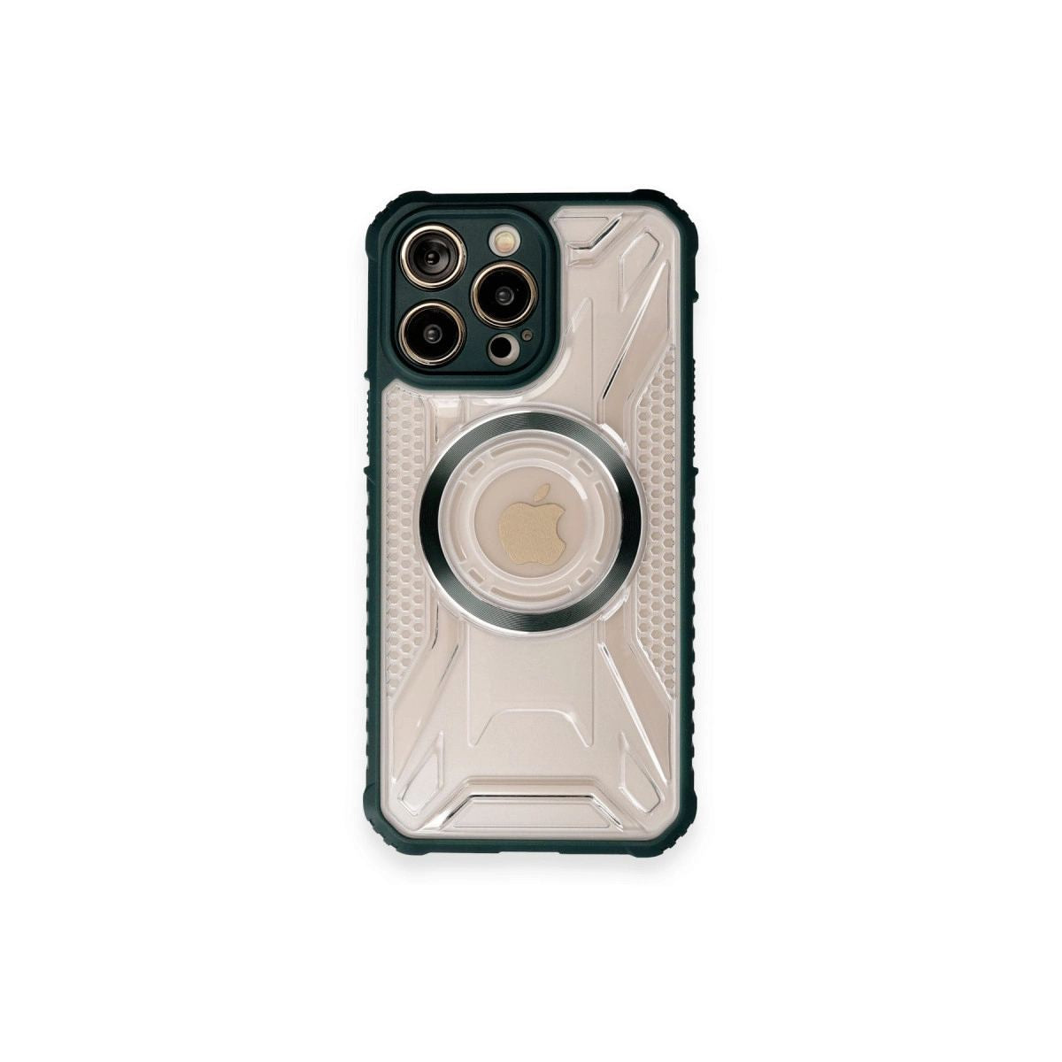 Apple İphone 12 Pro Max Kılıf Prag Magneticsafe Kapak - Koyu Yeşil