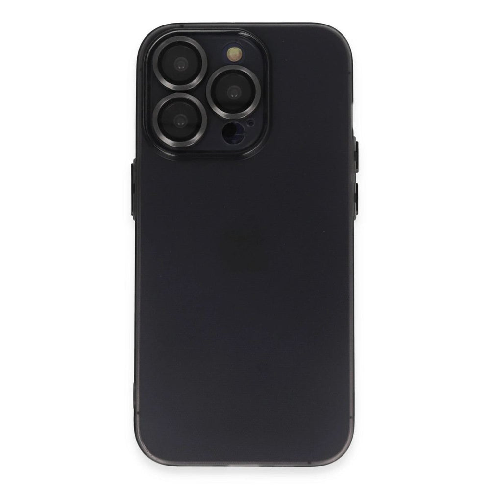 Apple İphone 13 Pro Max Kılıf Luko Lens Silikon - Siyah