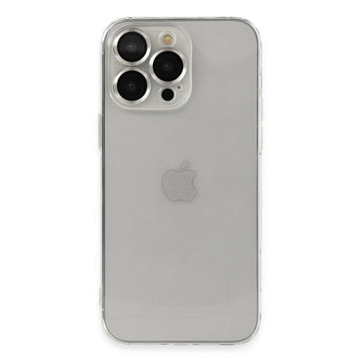 Apple İphone 13 Pro Max Kılıf Luko Lens Silikon - Gümüş