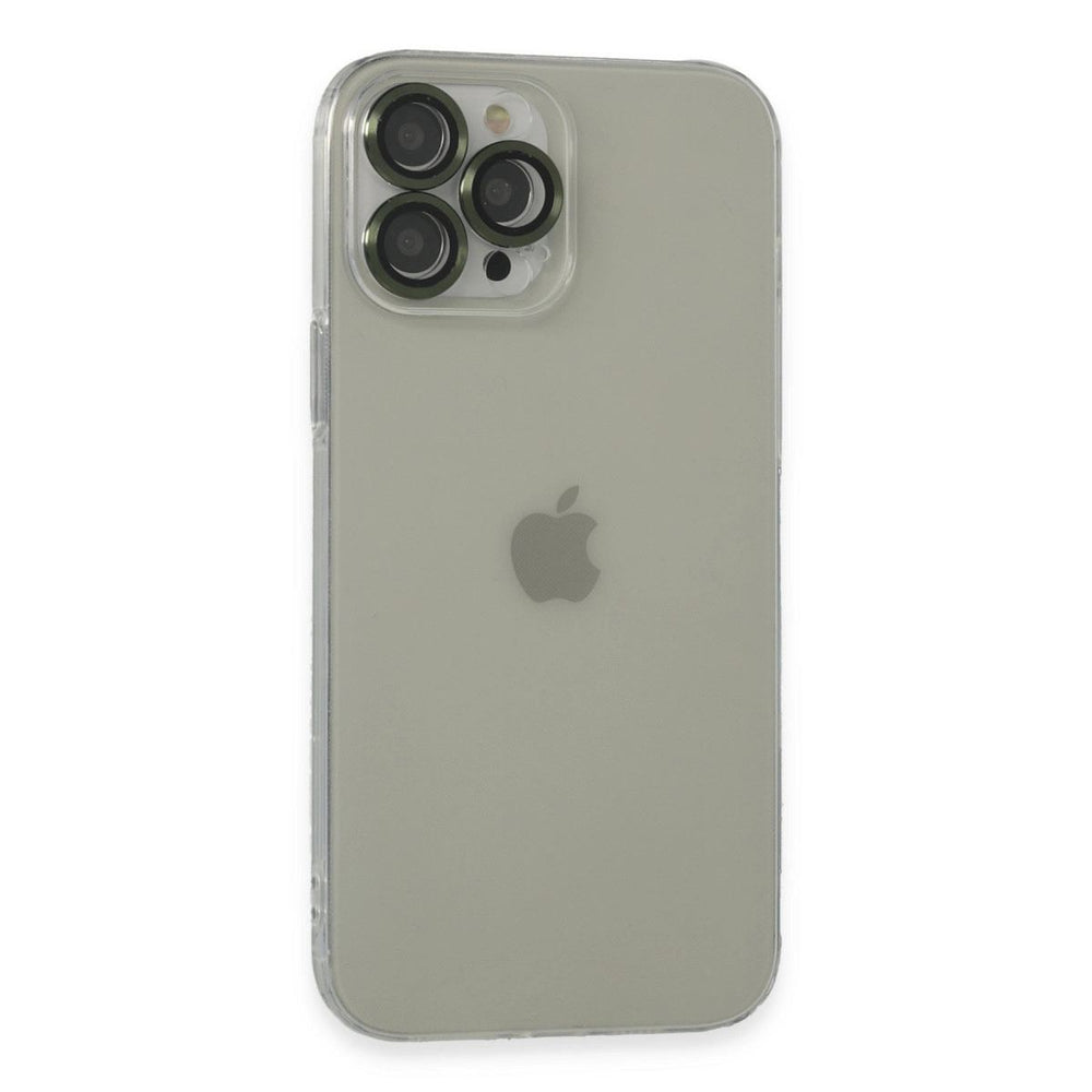 Apple İphone 13 Pro Max Kılıf Luko Lens Silikon - Yeşil
