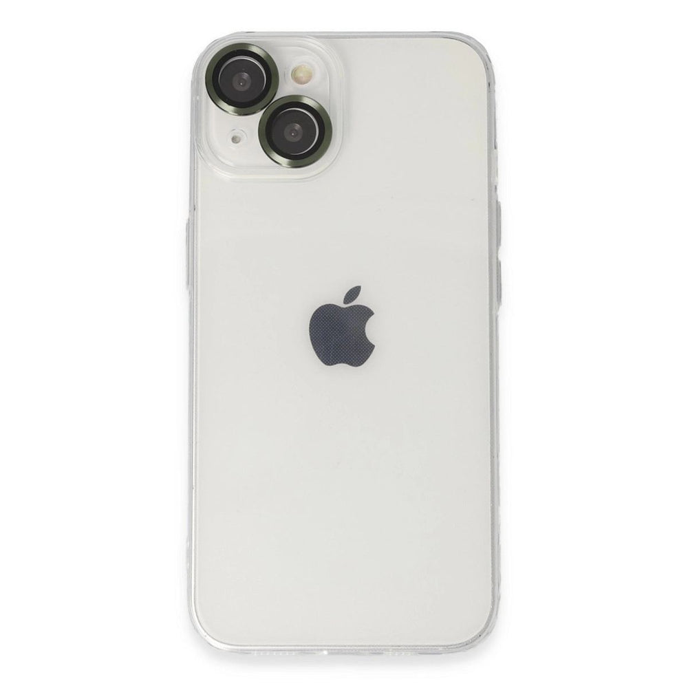 Apple İphone 14 Kılıf Luko Lens Silikon - Yeşil