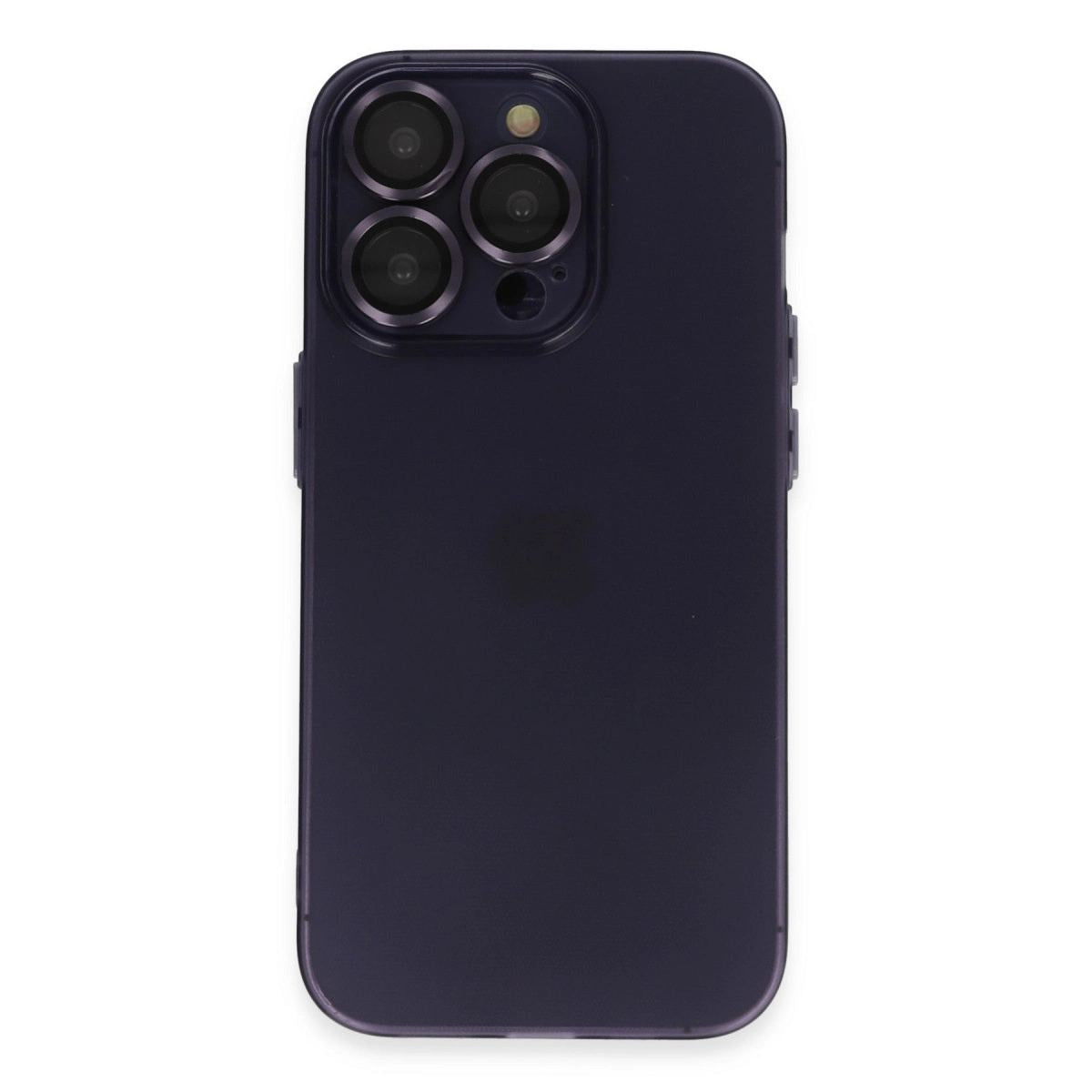 Apple İphone 14 Pro Max Kılıf Luko Lens Silikon - Siyah