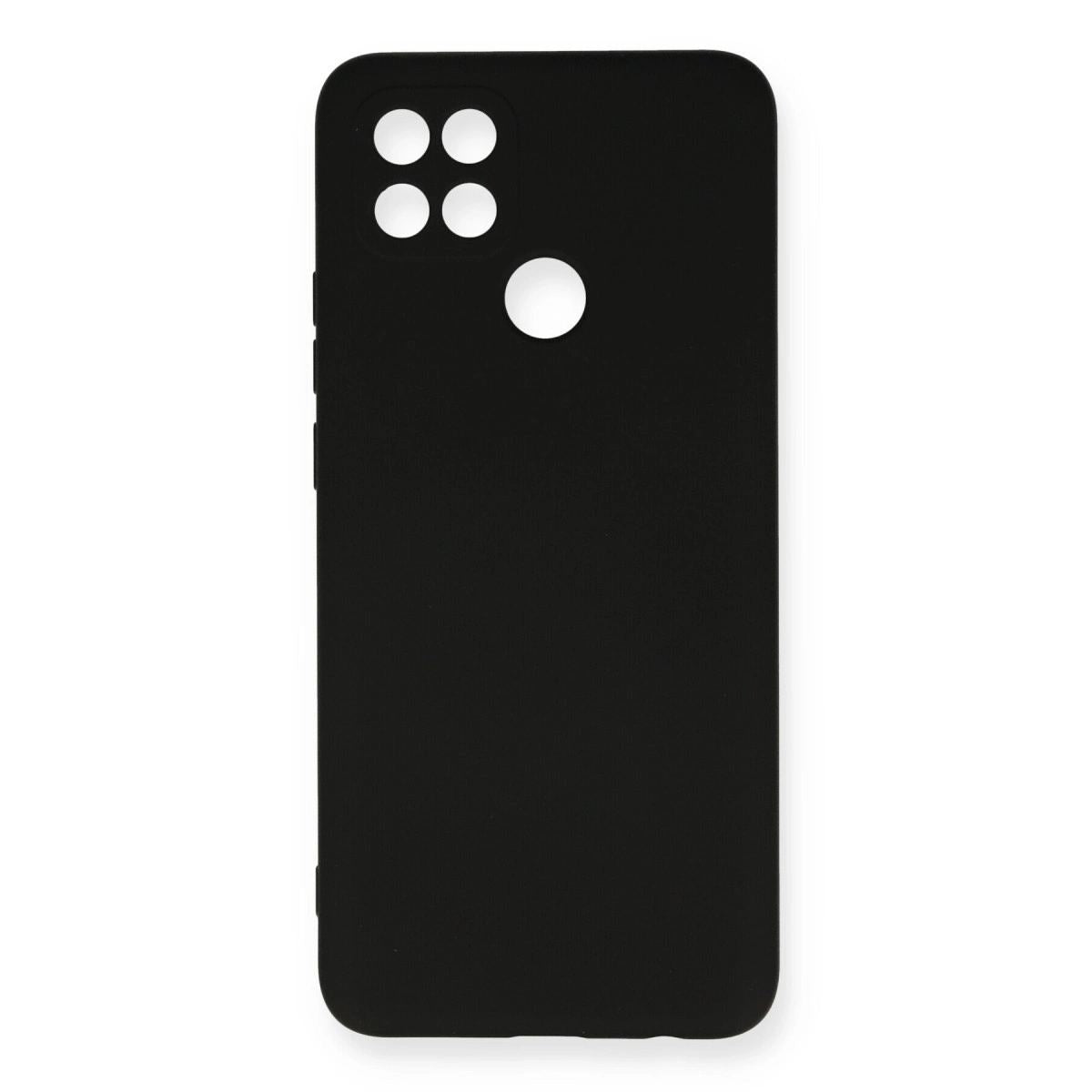 Oppo A15 Kılıf Nano İçi Kadife Silikon - Siyah