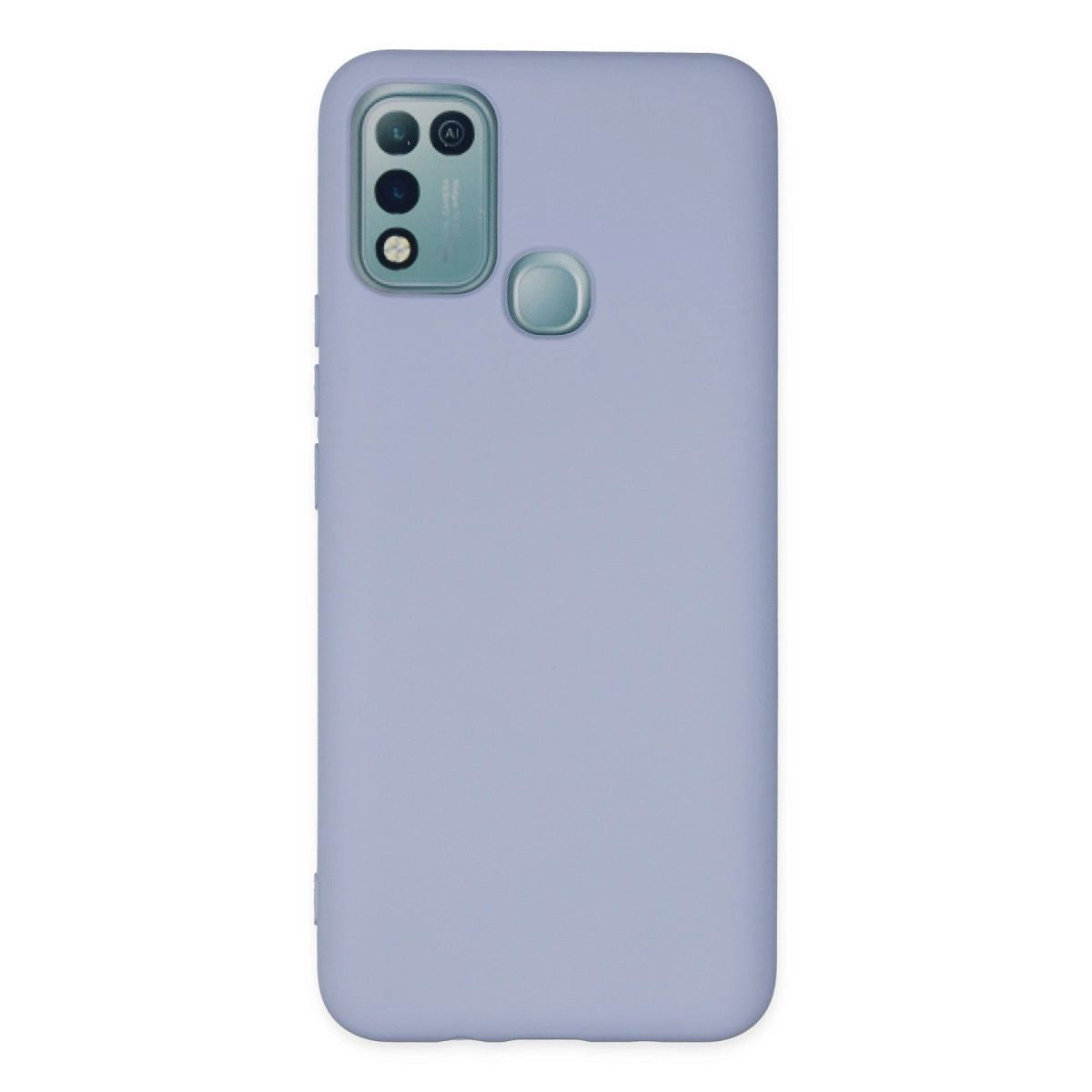 İnfinix Hot 10 Play Kılıf Nano İçi Kadife Silikon - Lila